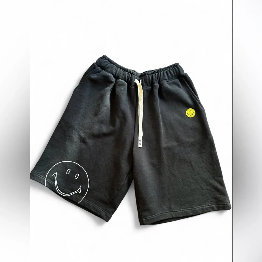 Joshua Sanders x Smiley Logo-Detail Track Shorts Medium